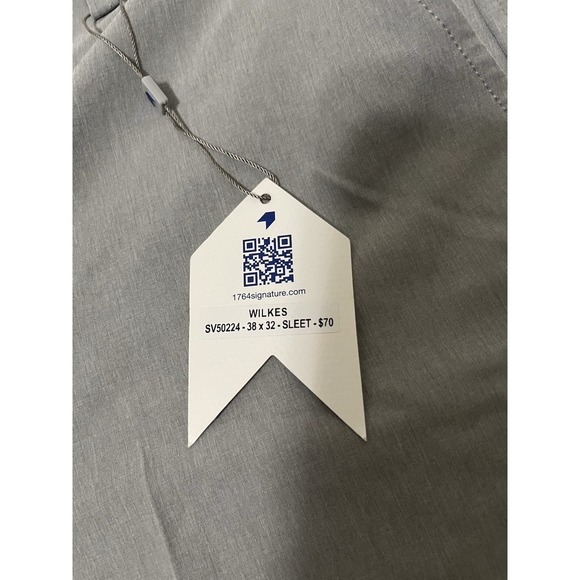 NWT 1764 Signature Mens Sleet Gray‎ Wilkes Performance Golf Pants Size 38X32 - Picture 3 of 9